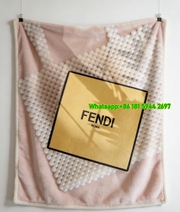 Fendi Pearl Pattern Flannel Sofa Throw Blanket IMG_9478